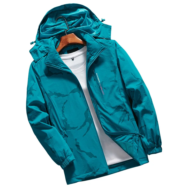 Открытый Водонепроницаемый куртка для мужчин Пешие прогулки одежда флисовая 3