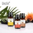 Unclin 10 мл ароматические эфирные масла оранжевого бледно-лиловый Чай дерево перечной мяты Эвкалиптовое Масло Лемонграсса розового грейпфрута кедр базилик