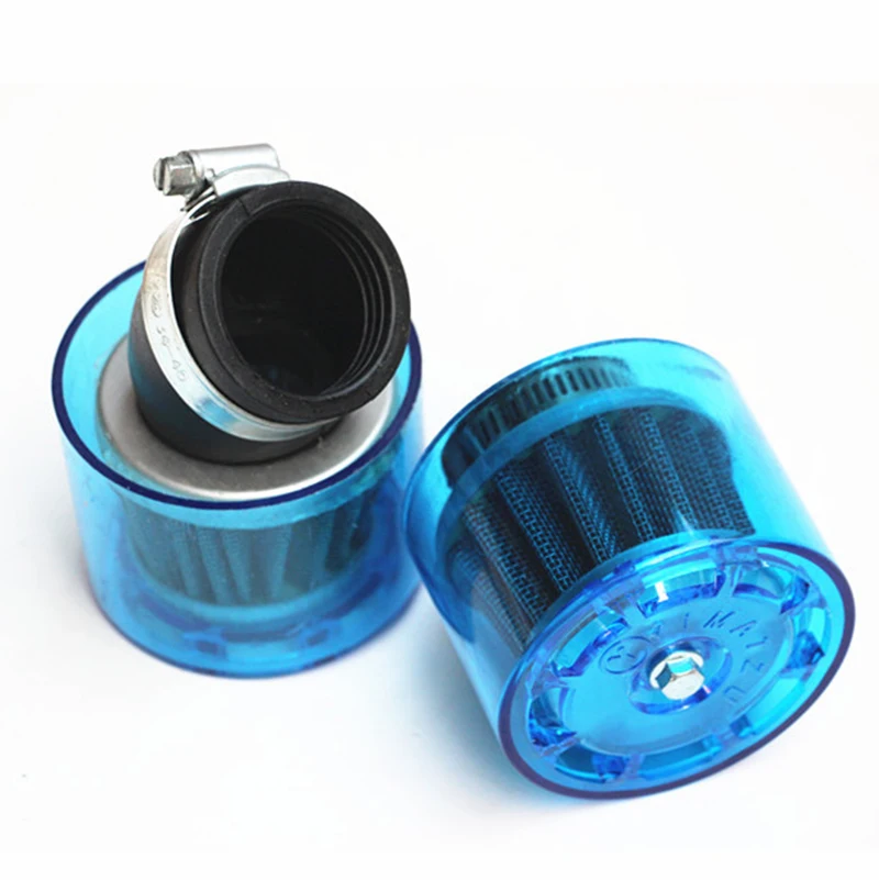 

Universal Blue 35mm 45mm Motorcycle Motorbike Air Filter Cleaner 50cc 110cc 125cc ATV PIT Dirt Bike Splash Proof