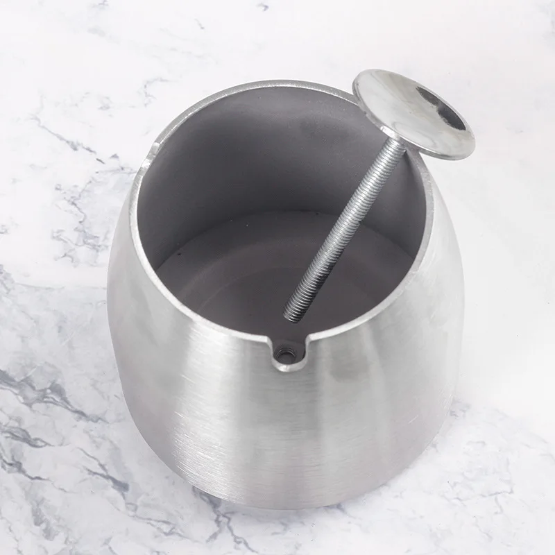 Большой контейнер из нержавеющей стали для хранения табака и пепельницы