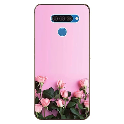 Для LG Q60 чехол роскошный чехол из ТПУ и силикона чехол s для LG K50 Телефон задняя крышка для LG Q 60 Funda Coque для LG V50/V50 ThinQ - Цвет: w65
