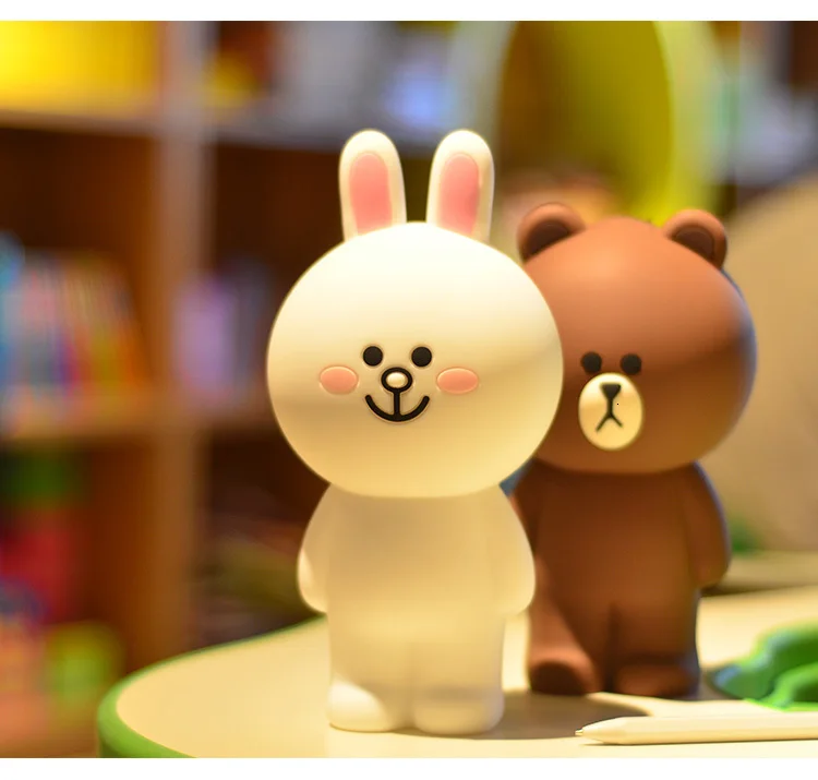 Cheng Pin чехол для карандашей с мультипликационным принтом Kawaii милый силиконовый коричневый Медведь Кролик 3D Сумка для карандашей детские игрушки подарки детский Декор