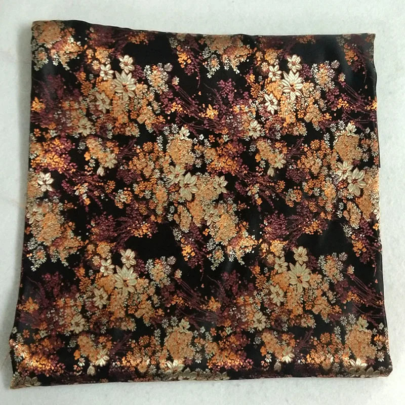 50x72 см по всей поверхности с принтом цветущего цветка и листьев парча ткани с цветочным рисунком жаккардовая одежда костюм в стиле пэчворк ткань Шторы обивка отделка