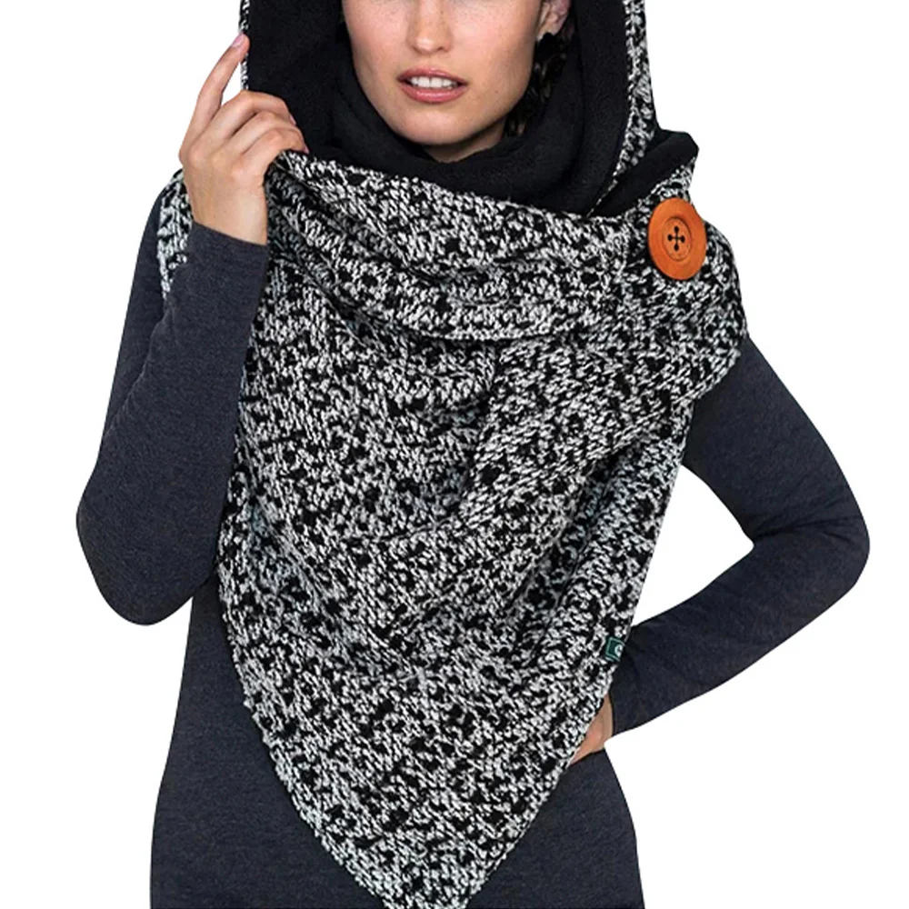 

Зимний женский шарф, модный шарф с принтом, стильные женские теплые шарфы, женская накидка, шаль, теплые шарфы