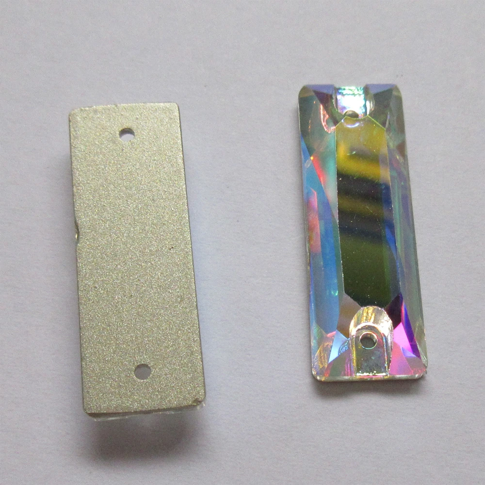 Кристалл AB Cosmic стеклянная багета стеклянные камни стразы с плоским основанием