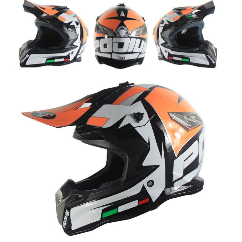 Профессиональный Гоночный moto крест шлем-каска moto крест hors маршрут Capacete moto Casco внедорожный мультфильм для взрослых и детей байкерские хел