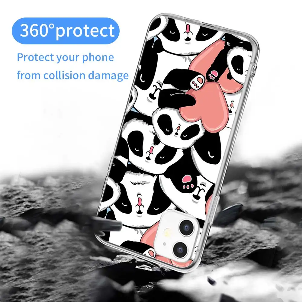 Чехол для телефона с изображением животных панды iPhone 11 Pro Max чехол X XR XS MAX 7 8 6 6S Plus SE