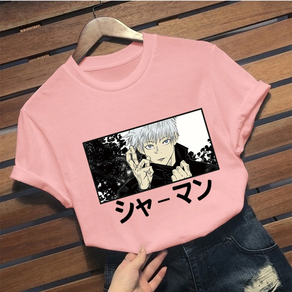 

Jujutsu Kaisen T-Shirts Men Satoru Gojo Tee Shirts Summer Tops Male