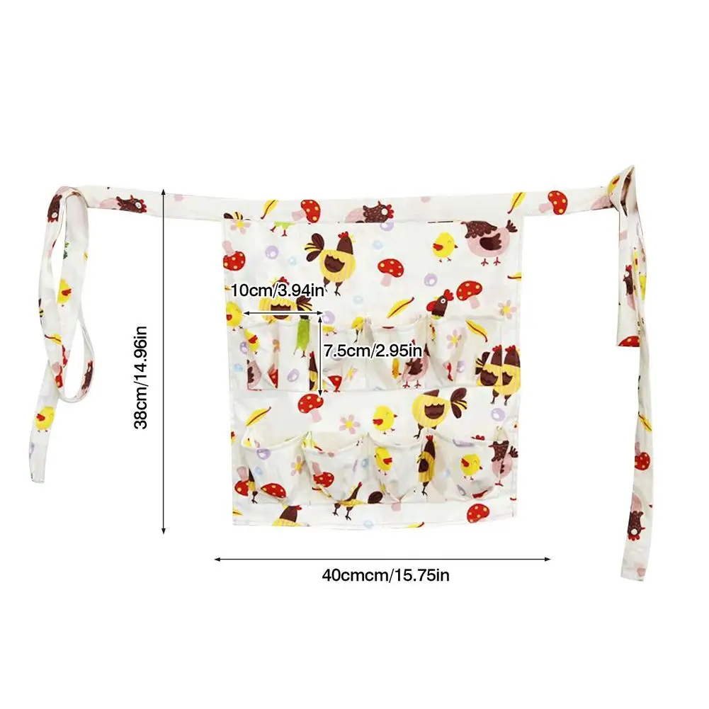 

Multi-pocket Eggs Collecting Gathering Holding Apron Chicken Farm Work Aprons Duck Eggs Housewife Farmhouse Kitchen Supplies
