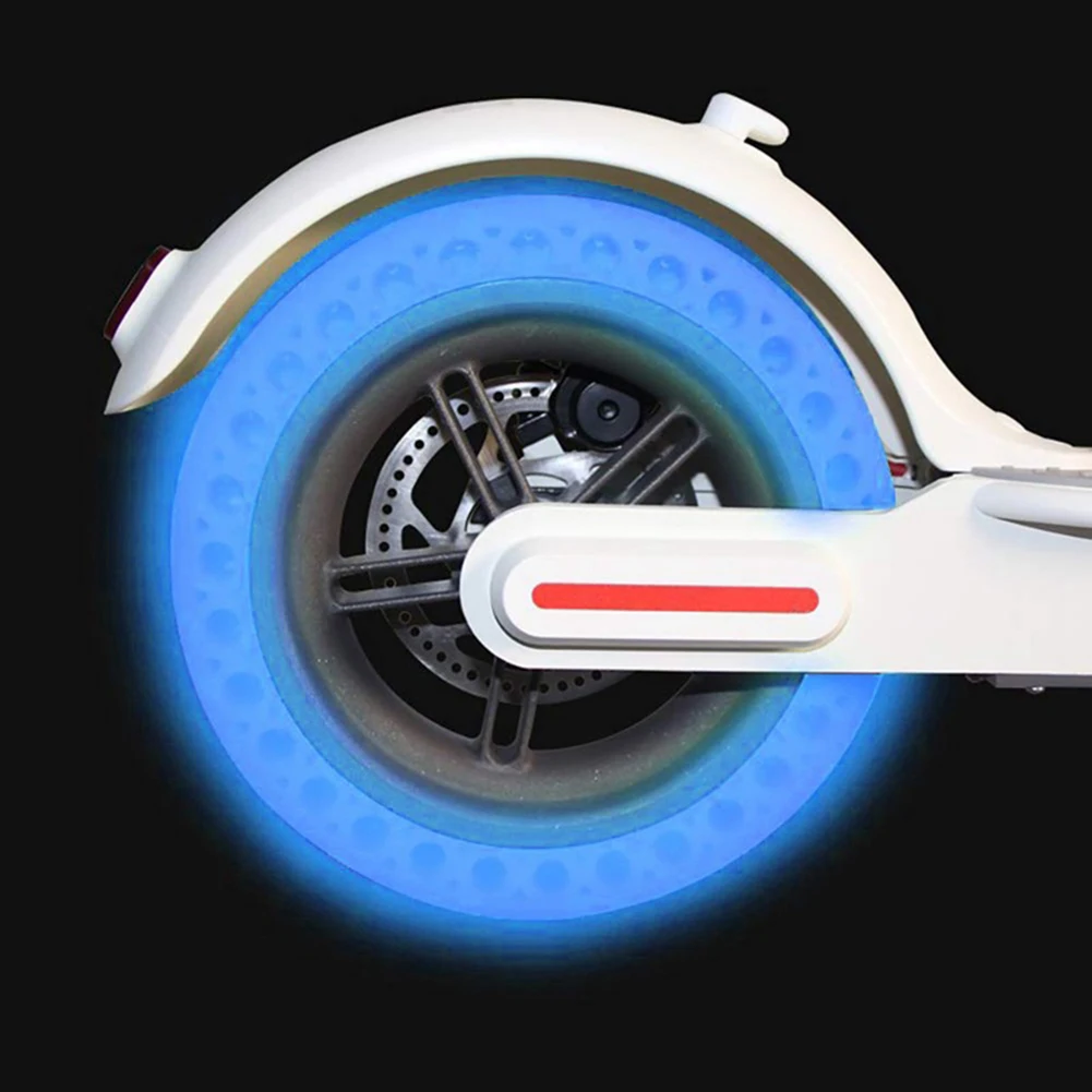 

Fluorescent Tire for Xiaomi Mijia M365, 8.5inch Solid Wheels for Electric Scooter Tubeless Solid Tire Shock Absorption Outer