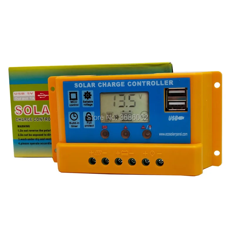 Автоматическое зарядное устройство для солнечных батарей 30 А 20 10 12 В 24 В|solar panel