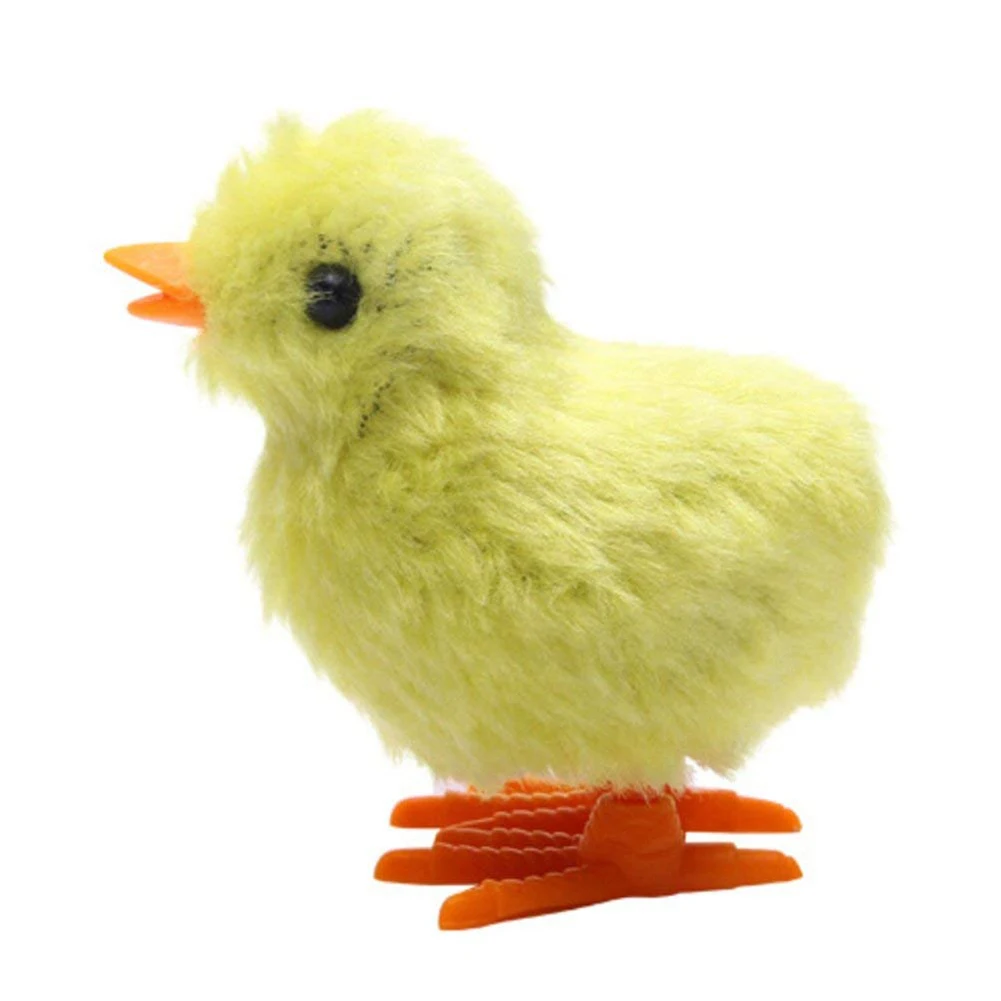 

1 Piece Fuzzy Chick Hopping Wind Up Toy Clockwork Chicken