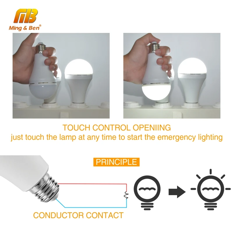 Светодиодный ная аварийная лампа 110 В 220 7 Вт 9 12 светодиодный холодного белого