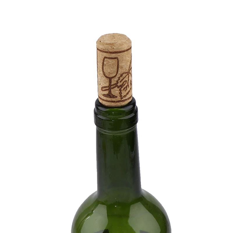 

10Pcs/set New Wine Stoppers Straight Wood Corks Bottle Plug Bar Kitchen Tools