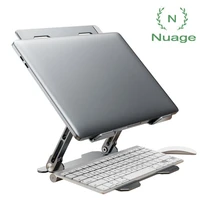 adjustable hollow laptop stand portable computer stand foldable aluminum alloy laptop riser for 11 17 all laptop stand holder