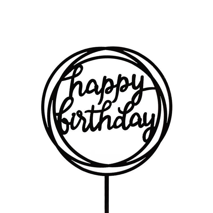 Подарочная карточка для торта на день рождения несколько стилей|Товары