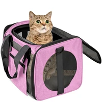 cat backpack soft sided pet carrier bag cat transport bag with mesh window airline approved carrying backpack for cats and dogs