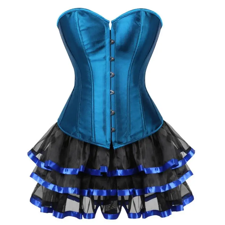 Корсеты и бюстье сексуальное платье для женщин Большие размеры костюм Overbust