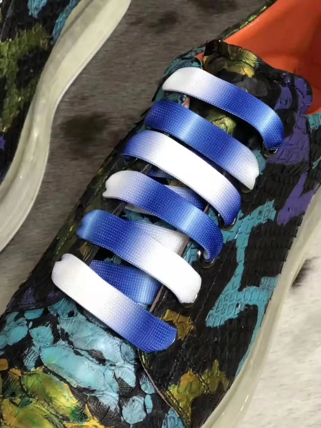 Мужские модные туфли из 100% натуральной кожи питона с подкладкой коровьей