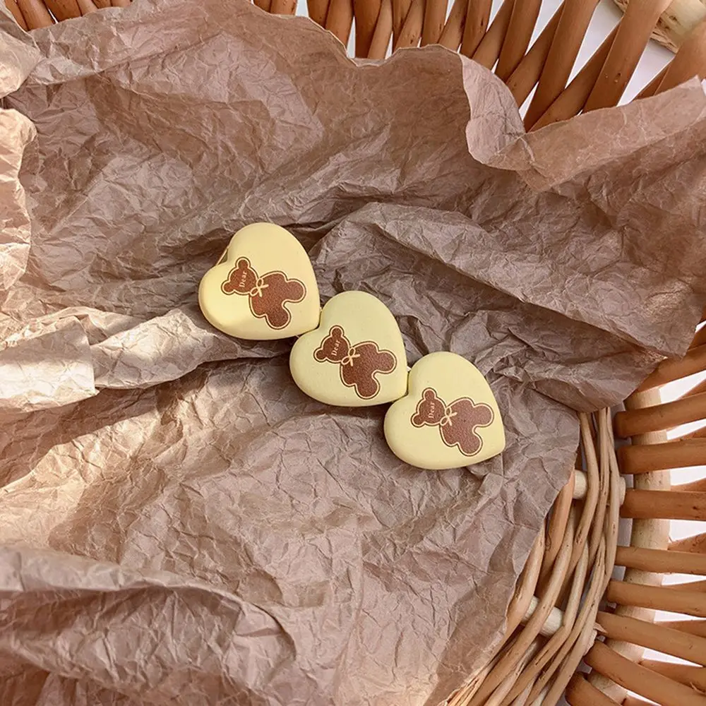 

New Fashion Cartoon Bear Biscuit Hair Clips For Girls Kids Lovely Hairpins Duckbill Barrettes Headband Hair Accessories