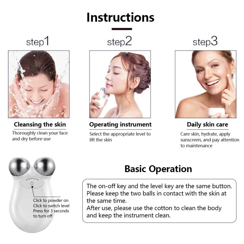 Мини микротоковая машина для подтяжки лица омоложения удаления морщин