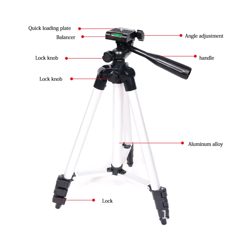 Jealiot штатив камеры DSLR телефон для телефона фотоаппарата держатель 36 102 см