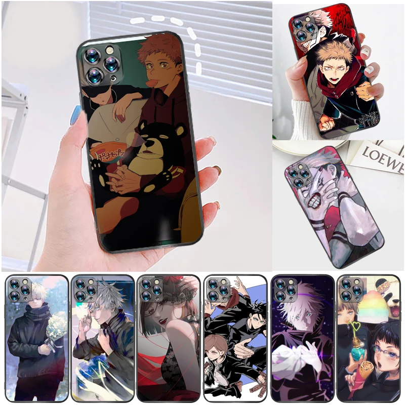 

Jujutsu Kaisen Satoru Gojo Sukuna Yuji Itadori Fushiguro Megumi Phone Case For iPhone 6 6S 6Plus 7 8 Plus Funda Soft TPU