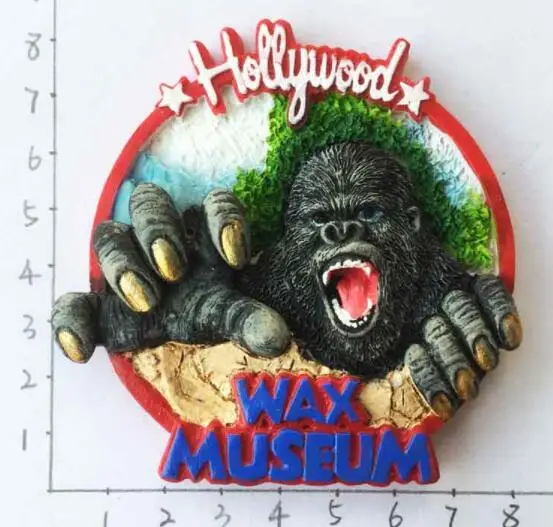 Музей воска в США Голливуд туристические сувениры на магните холодильник