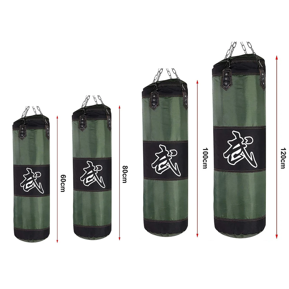 

Fitness Training MMA Boxing Kick Hanging Sandbag Punching Bag Gloves Guard Kit