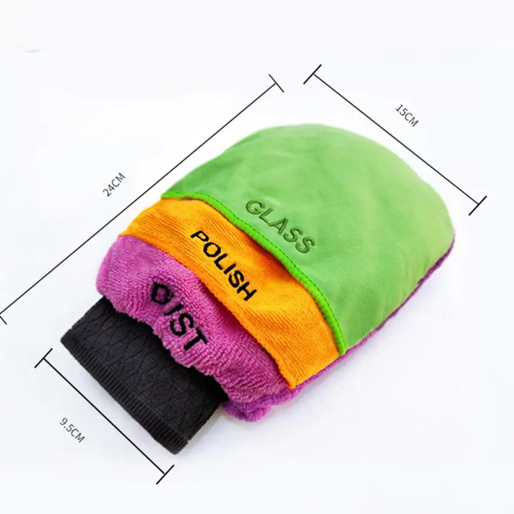 

Car Wash Gloves 3 in 1 Multifunctional Mitt Microfiber Vehicle Cleaning Towel Car Cleaning Tools