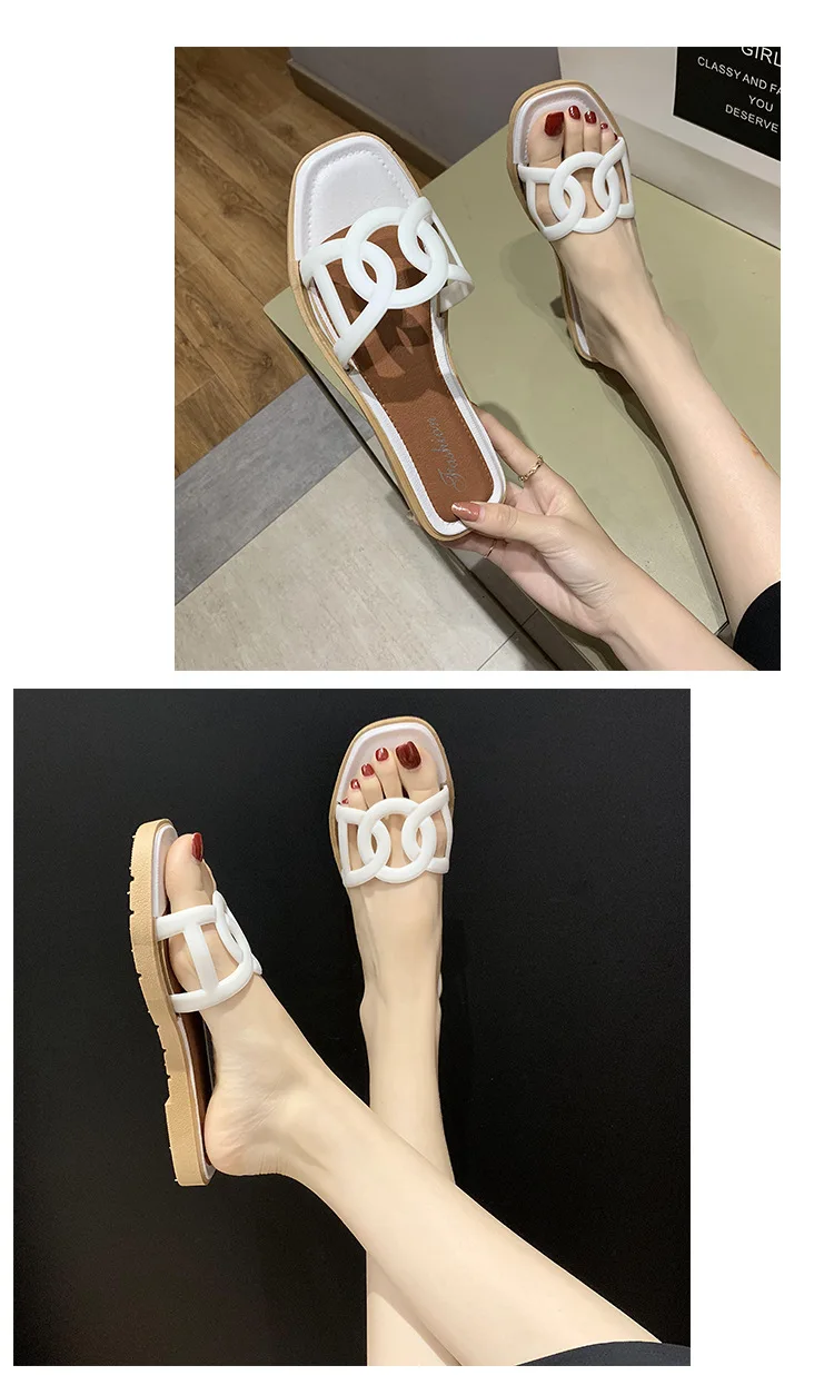 

New shoes women 2021hollow sandals and slippers women outdoor beach flat-bottomed flip-flops non-slip slippers slippers women