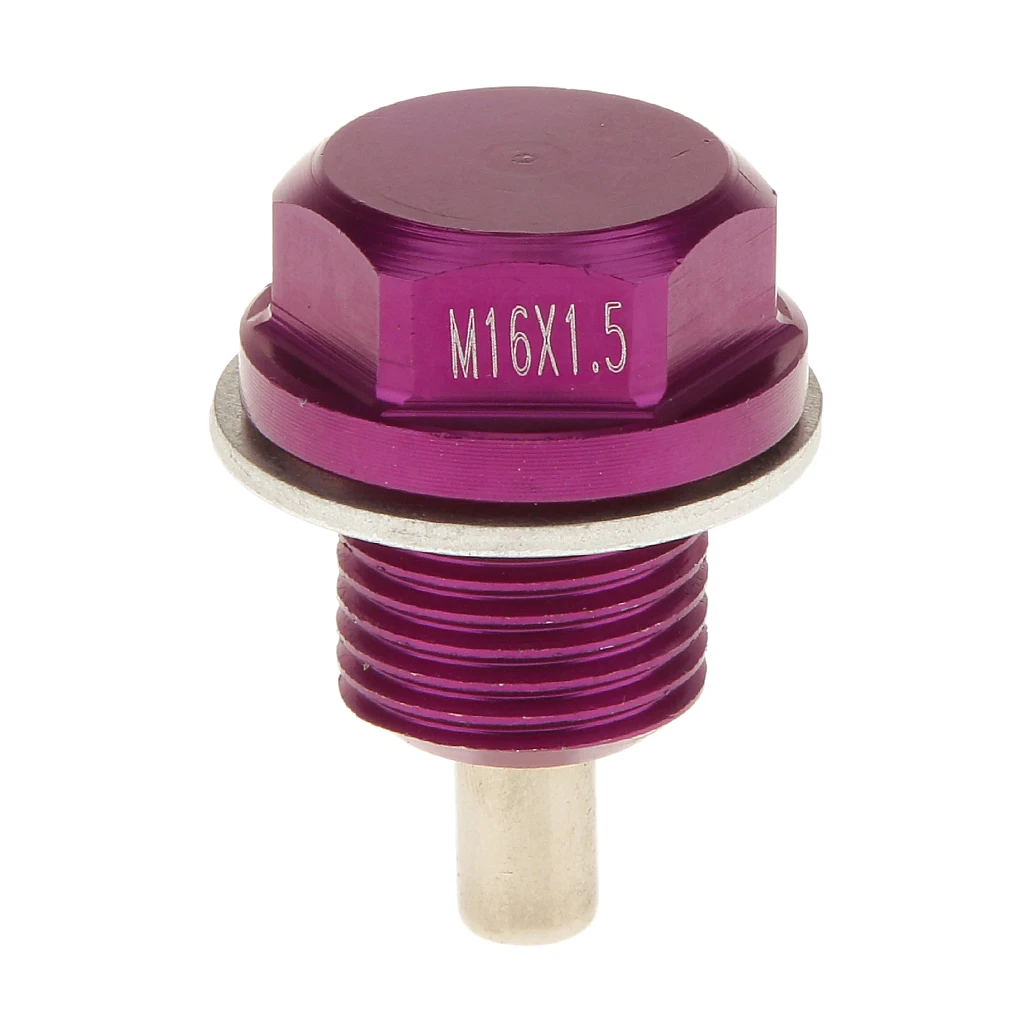 M16X1.5 Anodized Magnetic Engine Oil Pan/Transmission Drain Plug Blue | Автомобили и мотоциклы