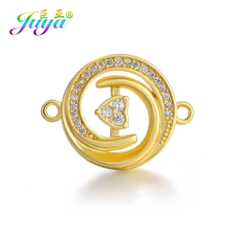 Juya Micro Pave Циркон золото/серебро/розовое золото Любовь Подвеска в виде сердца поставки для женщин модные ювелирные изделия
