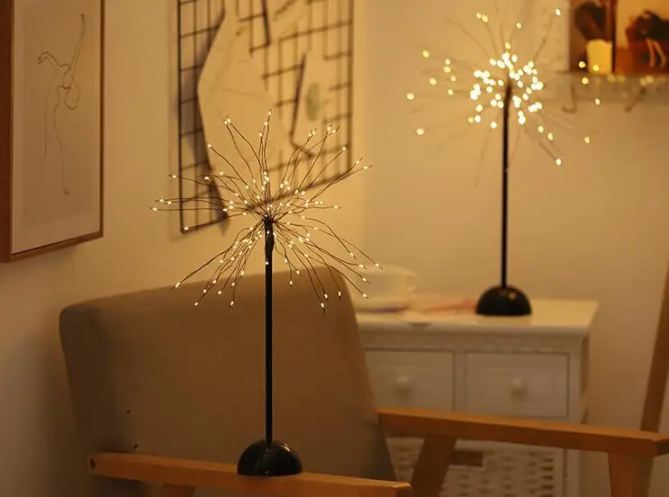 Новый стиль жемчуг звезда светодиодный светильник сенсорный выключатель Медный