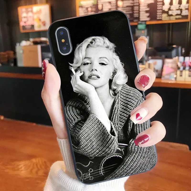 

Marilyn Monroe Phone Case For Iphone XR X 8 7 6 plus Fashion Cute Cover Apple XS 11 Pro Max SE2020