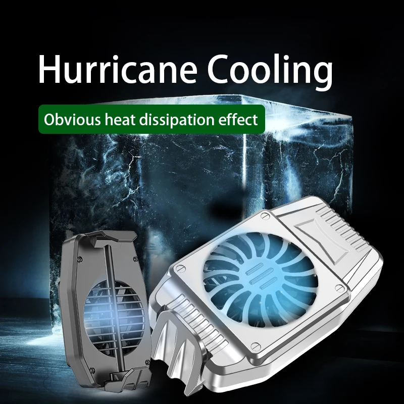 

wireless Mini Mobile Phone Cooling Fan Radiator Turbo Hurricane Game Cooler Cell Phone Cool Heat Sink For IPhone/Samsung/Xiaomi