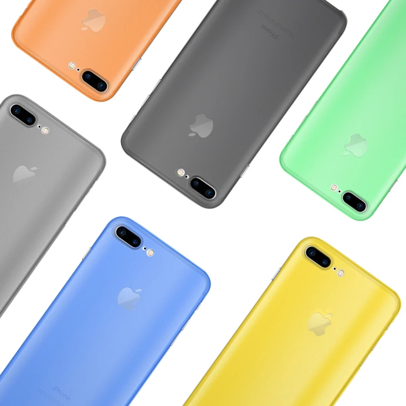 Матовый ультратонкий однотонный чехол для телефона Apple iPhone X XR XS Max 8 7 6 S Plus