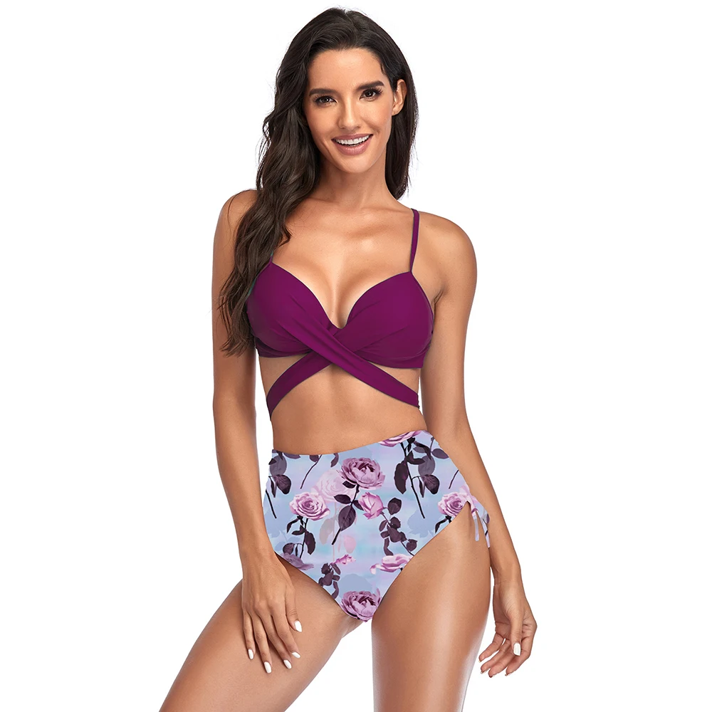 

2021 Sexy Brazilian Bikinis Women Swimsuit Padded Swimwear Halter Bikini Set Push Up Beach Wear Bathing Suit Swimming Maillot