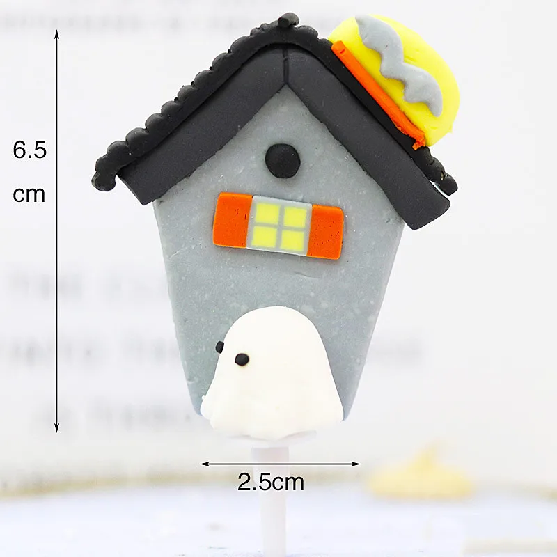 Хэллоуин торт одеваются украшение Мягкая Керамика Тыква Ведьма призрак замок