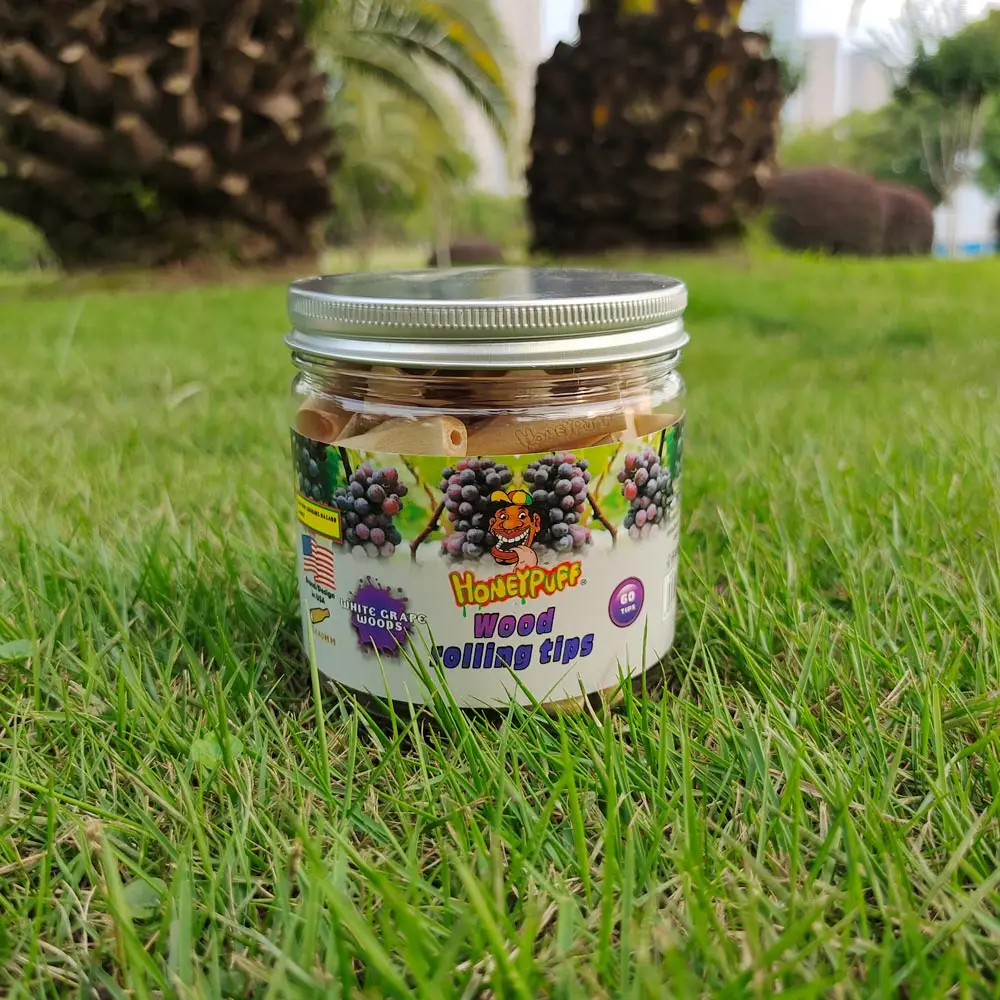 Прокатки деревянная игрушка фильтр наконечники с Уайт грейп вкус 40 мм для