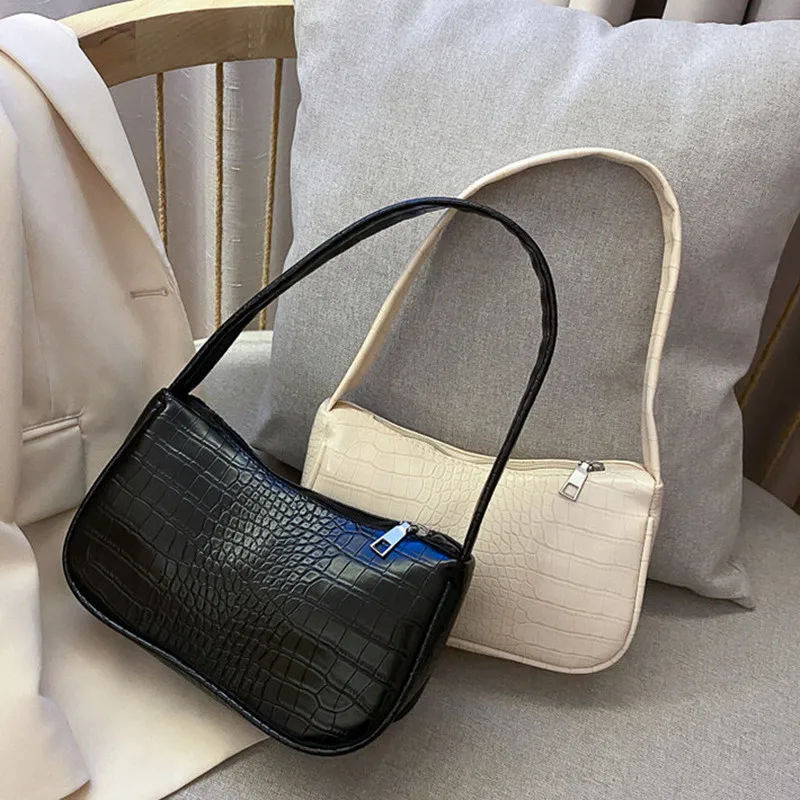 Женская сумка-мессенджер в стиле ретро с крокодиловым узором Повседневная