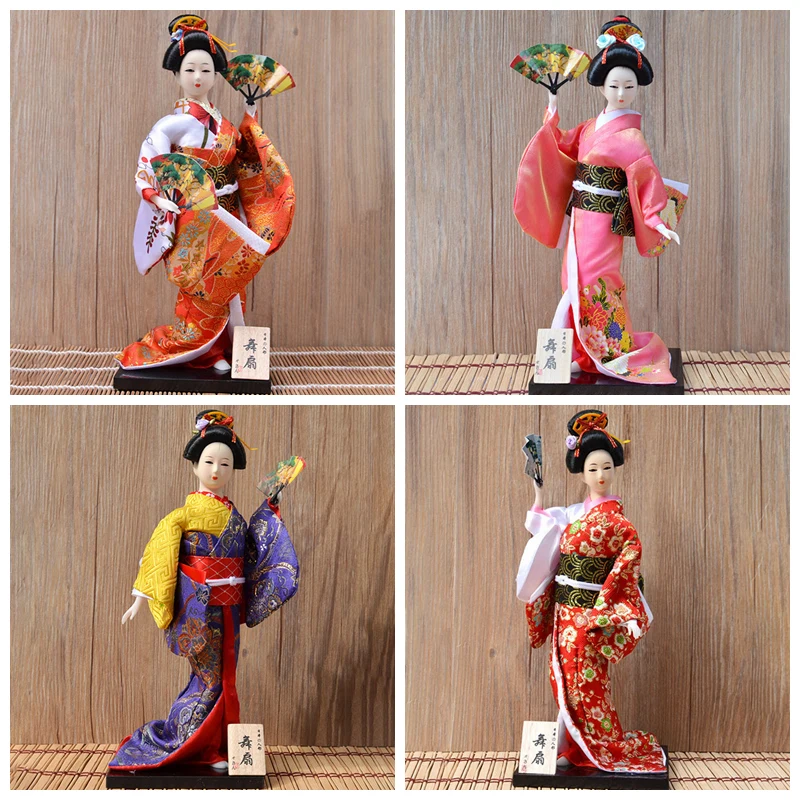 Японские Куклы-кимоно 30 см традиционные японские Статуи Статуэтки гейши