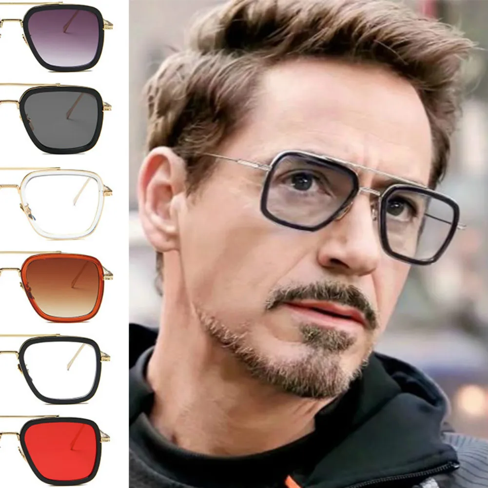 Tony Stark железные Солнцезащитные очки Мужские брендовые дизайнерские ветрозащитные очки мужские солнцезащитные очки UV400 Avenge солнцезащитные очки новая мода