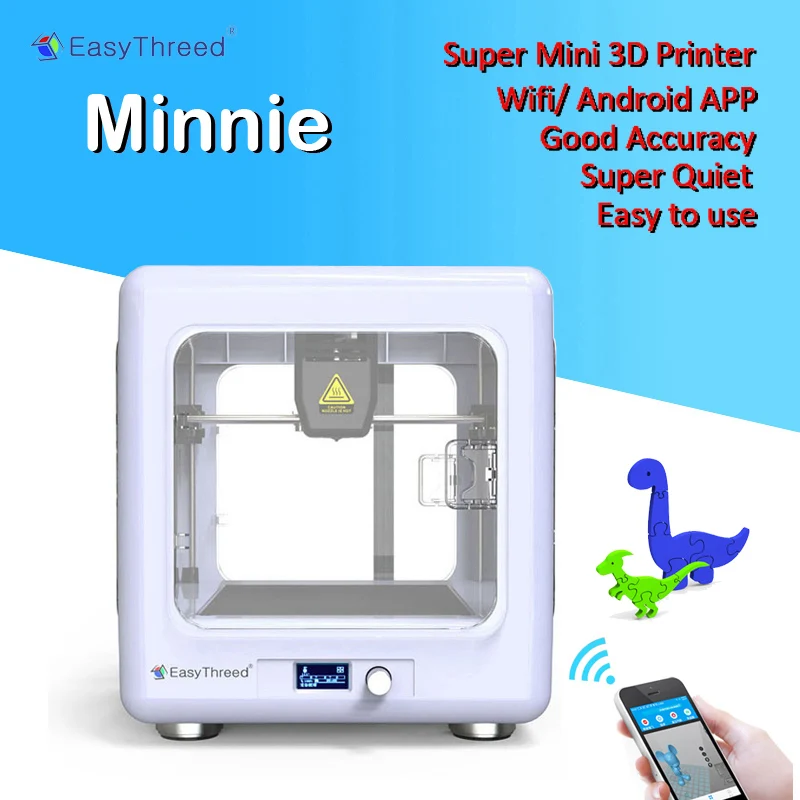 Easythreed мини 3d принтер мини Wifi мобильное приложение с экраном для детей потребительский подарок персональный простой в использовании персональный портативный