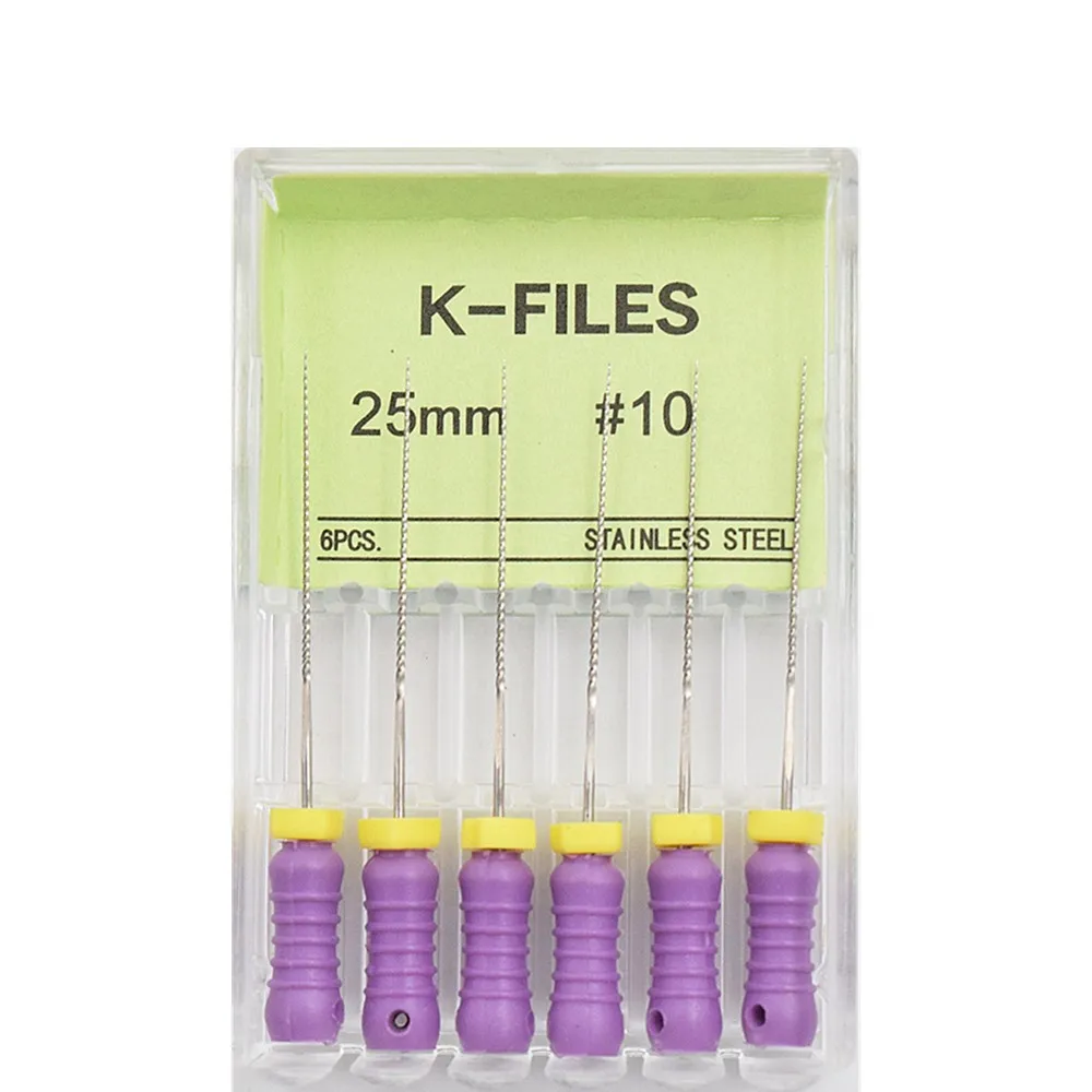 Бесплатная доставка 10 коробок эндофайлов из нержавеющей стали для корневых