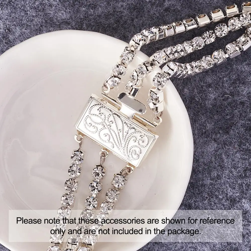 Застежки для ювелирных изделий из латуни 2 комплекта многожильные прямоугольные