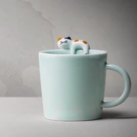 cute cat mug creative cartoon japanese milk couple smoothie travel mug espresso breakfast tazas desayuno bar supplies dl50mk