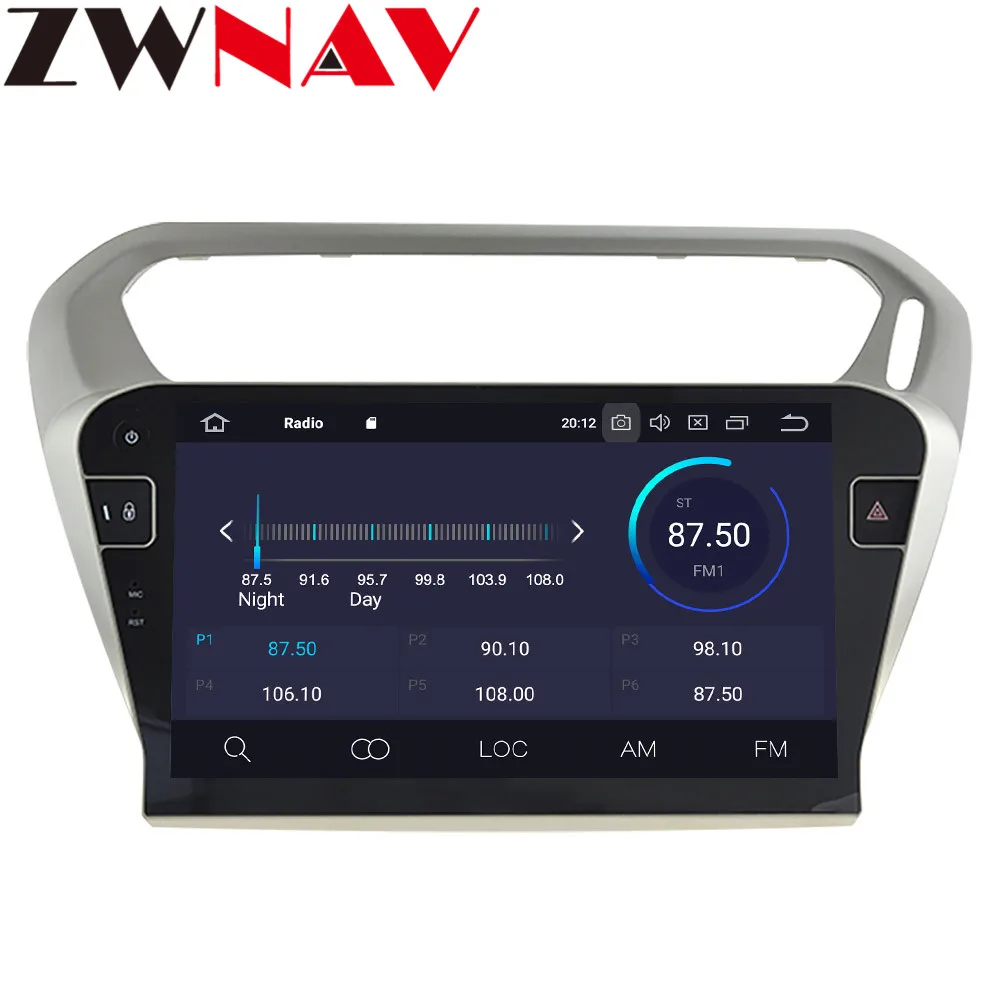 Android 10 6G + 128G для Citroen Elysee PEUGEOT 301 2014 - 2018 GPS автомобильное радио-Навигация радио