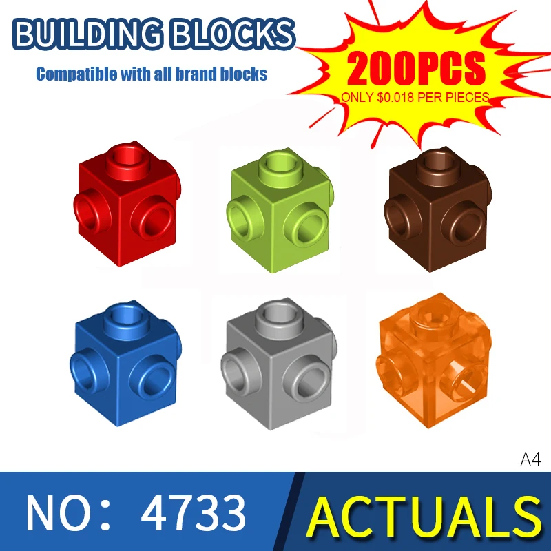 KAZI 4733 1x1 для строительных блоков детали BuildMOC technic креативные совместимые Legoeds