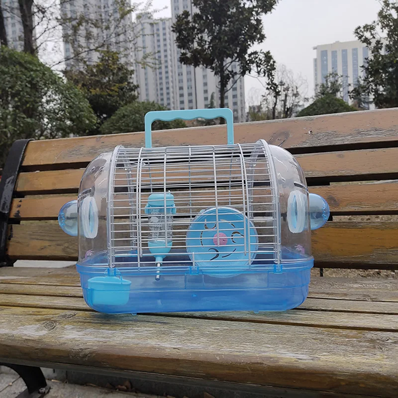 

Pets Bingo Hamster Cage Transparent Pet House Multifunction Small Animals Supplies Portable Hamster Guinea Pig Parrot Bunny